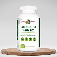 Vitamin D3 with K2, 1-3 serv. sz.